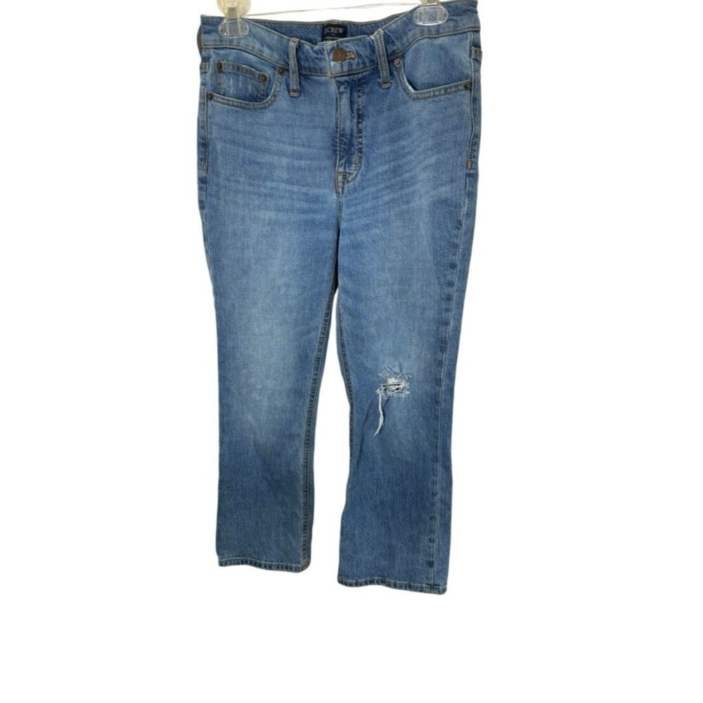 J. Crew Classic High-Rise Crop Leg Jeans in Medium Blue Women’s 27P